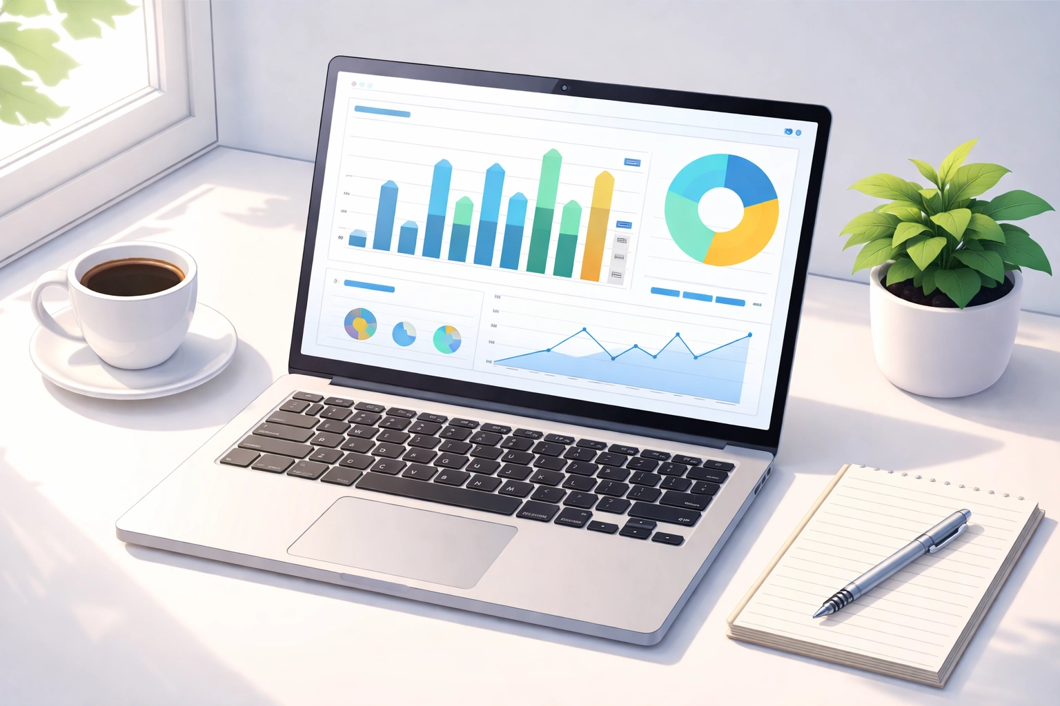 Social media analytics dashboard displaying engagement metrics for home service business marketing