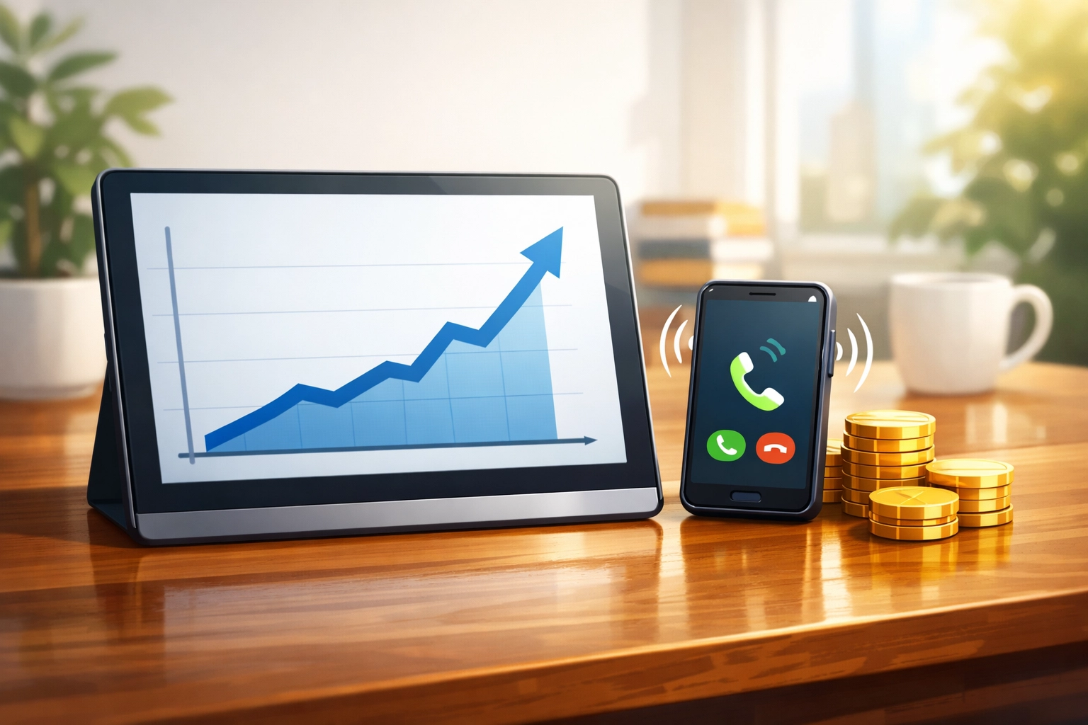 Analytics dashboard displaying upward growth and ROI from a local influencer marketing strategy.