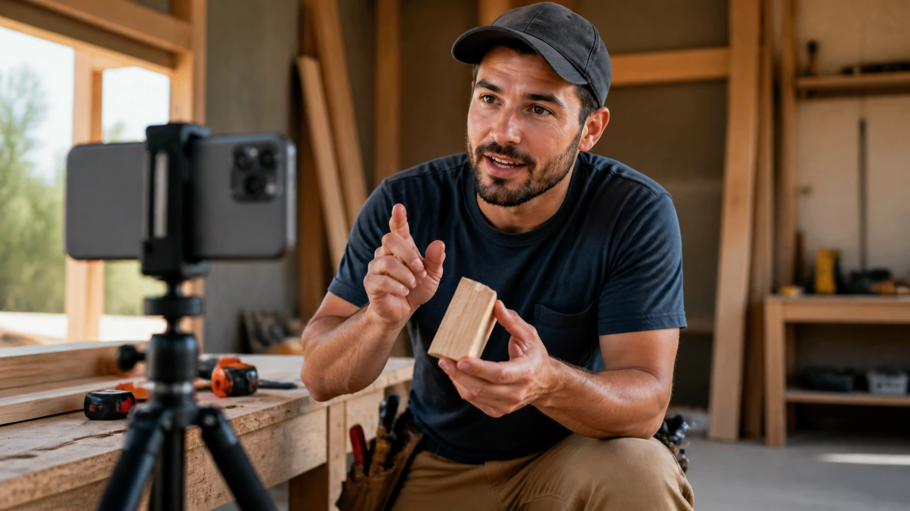 A local professional naturally recording a helpful tip in a workshop setting