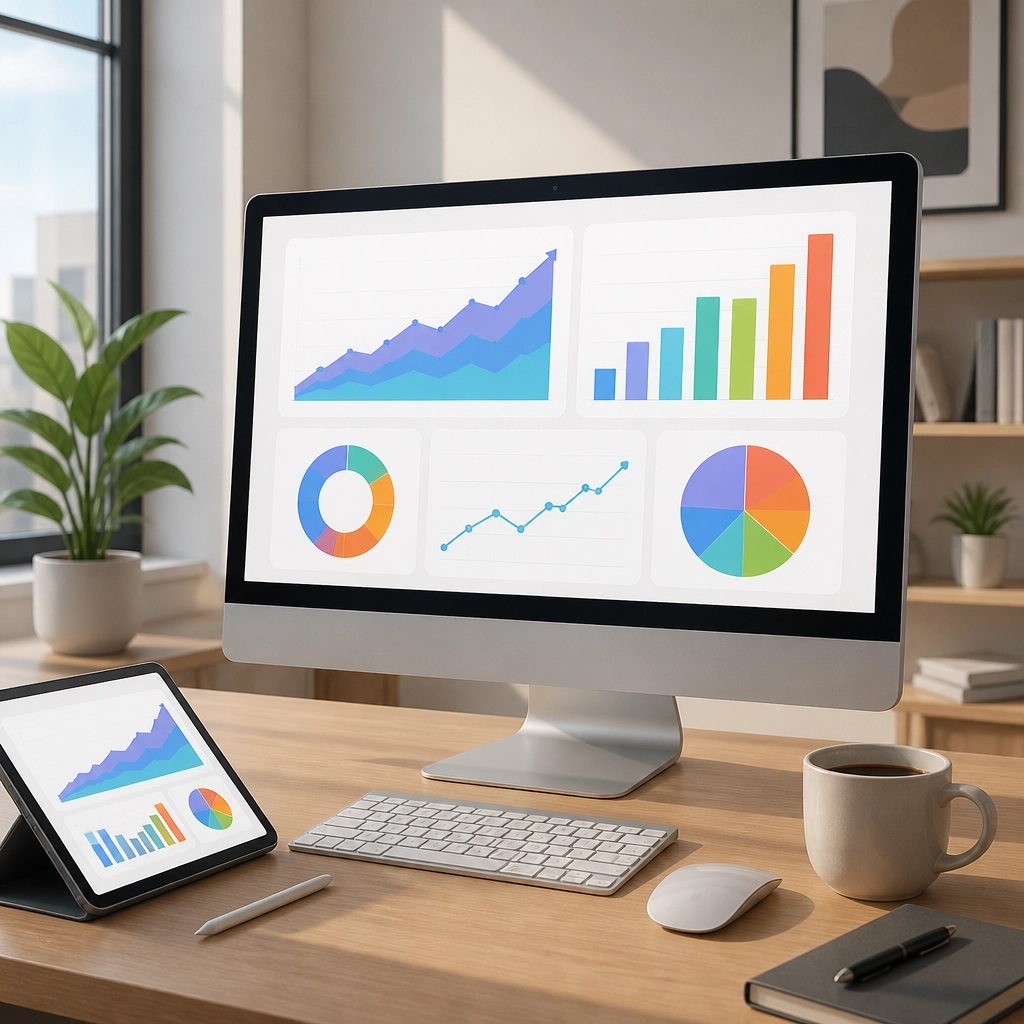 E-commerce analytics dashboard displaying data trends and user behavior insights.