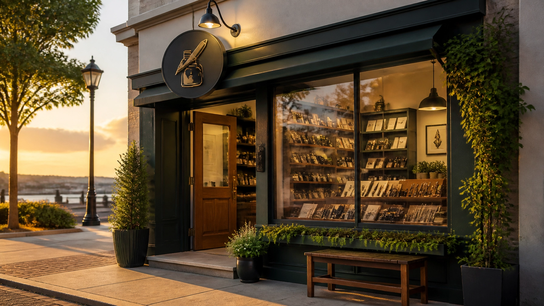 A niche local business storefront with a distinct identity