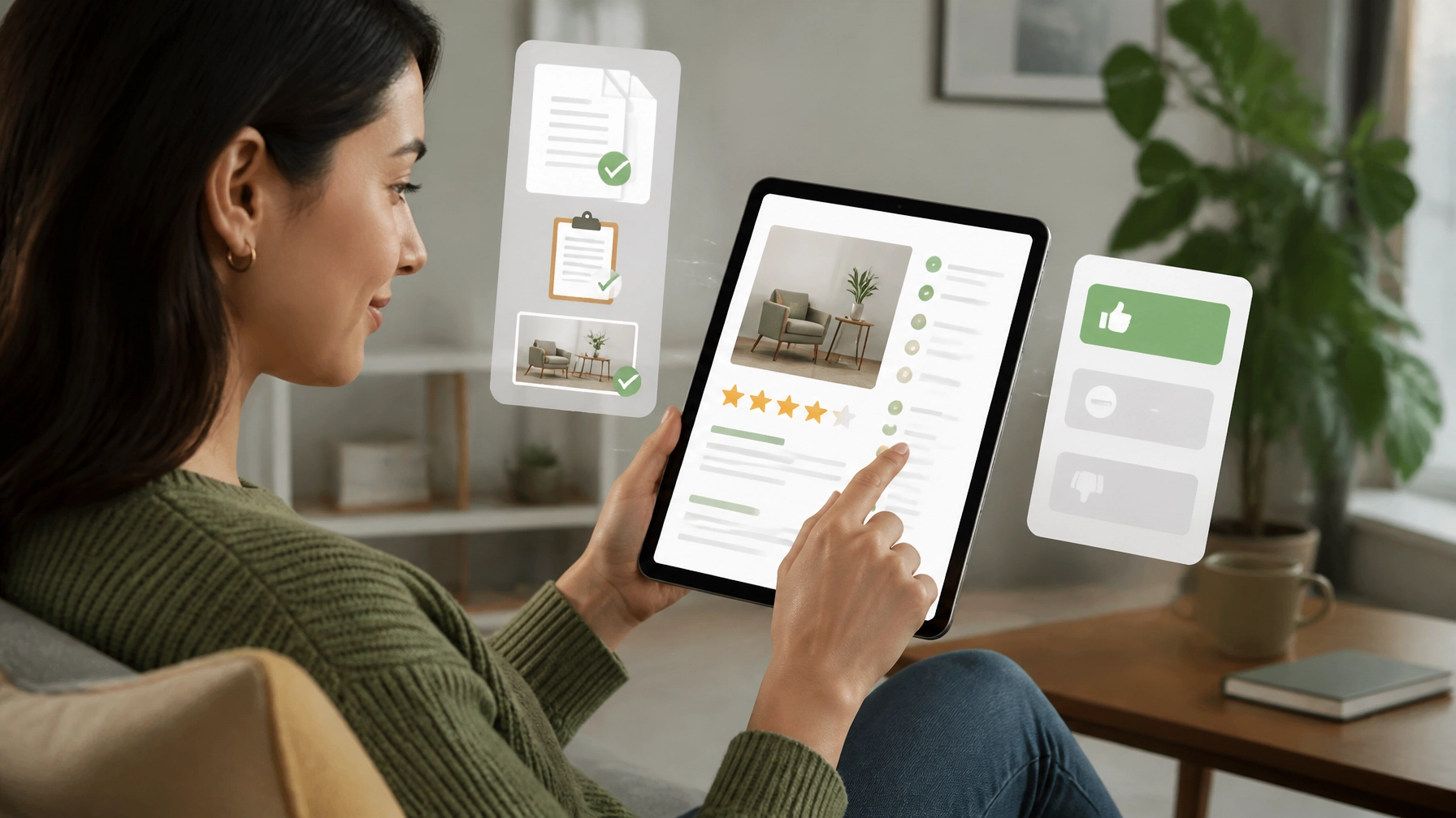 B2B prospect using a self-guided AI decision lab to review relevant options