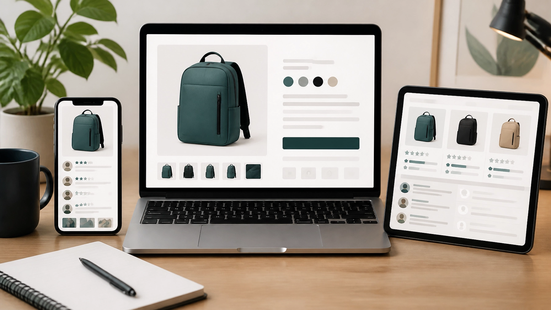 Ecommerce retailer presenting consistent product information across a website, reviews, and comparison sources
